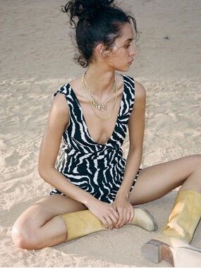 Realisation Par Isabelli Zebra Dress Size S